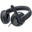 Fone De Ouvido  Headset Pro P2 - Cancelamento De Ruído - Potência 30mw - Com Adaptador P3 Preto - Ph316